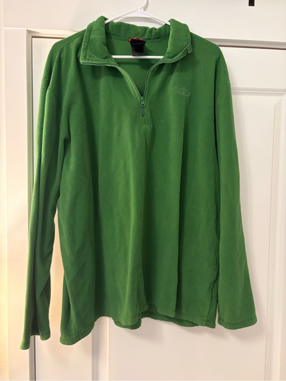 The North Face Bright Green Fleece Quarter-Zip Pullover